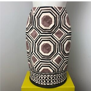 LOFT Geometric Print Pencil Skirt